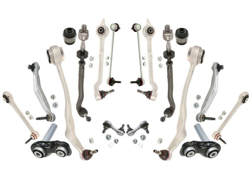 BMW Suspension Control Arm Kit - Front and Rear (18 Pieces) 33551095532 - Lemfoerder 3084420KIT